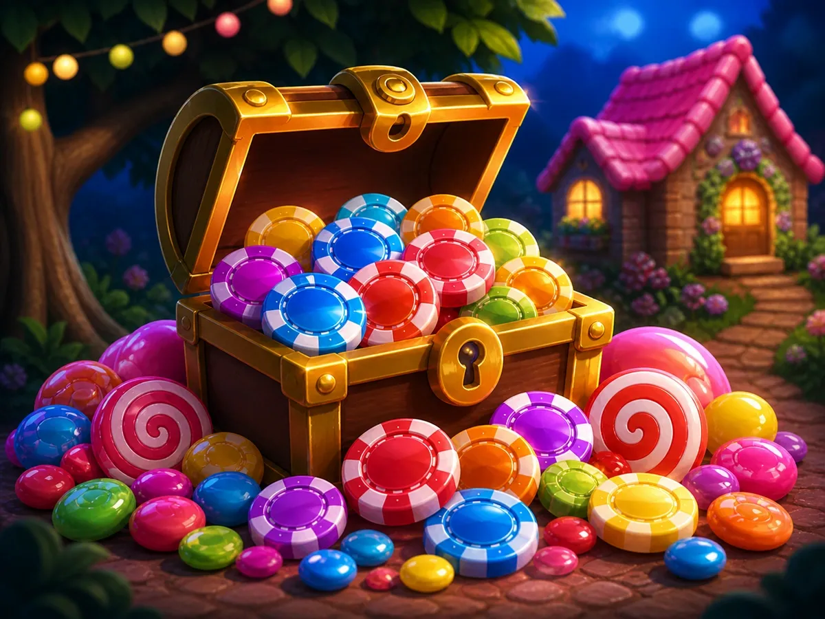 Prize Chest With Candy Coins